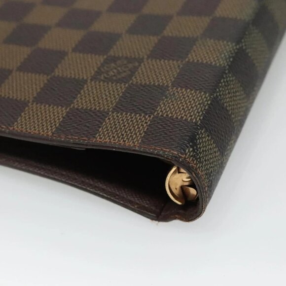 LOUIS VUITTON Damier Ebene Agenda MM Day Planner Cover R20240 LV Auth 130872 - Picture 4 of 16